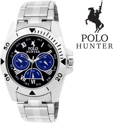Polo Hunter Stylish Black And Beautiful Dial Modest Analog Watch  - For Men   Watches  (Polo Hunter)