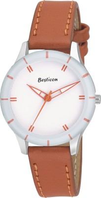 Besticon Monochrome Analog White Dial Women's Watch - 6078SL04 Analog Watch  - For Girls   Watches  (Besticon)