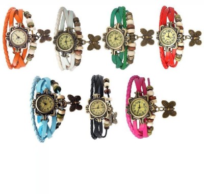True Colors VINTAGE BUTTERFLY Analog Watch  - For Women   Watches  (True Colors)