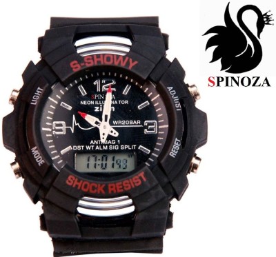 SPINOZA MTG S-SHOCK sport black stylish Analog-Digital Watch  - For Boys   Watches  (SPINOZA)