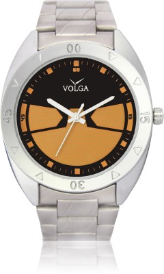 Volga VLW080003 Classic Steel belt Trendy Designer Stylish Branded Silver Bracelet Analog Watch  - For Men   Watches  (Volga)