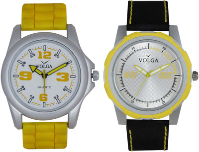 

Volga Branded Leather Quality Designer Dial Diwali Special Combo138 Designer Sport Looks WaterProof Mens Watch Watch - For Men