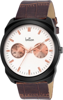 Britton BR-GR171-WHT-BRW Watch  - For Men   Watches  (Britton)
