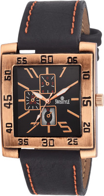 

Swisstyle SS-GSQ90-BLK-BLK Watch - For Boys