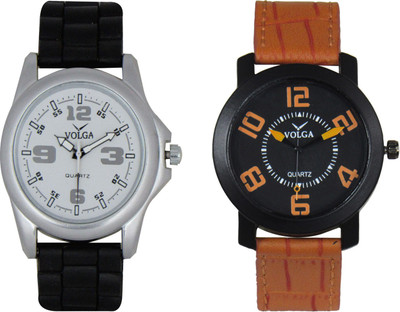 

Volga Branded Leather Quality Designer Dial Diwali Special Combo13 Designer Sport Looks WaterProof Mens Watch Watch - For Men