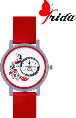 Frida Designer Fashion Trendy Red Beauty Low Price Best Offer1 Watch  - For Women   Watches  (Frida)