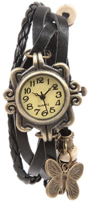 Felizer Fancy Butterfly Bracelet Vintage (Black) Analog Watch  - For Women   Watches  (Felizer)
