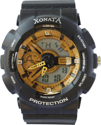 

Vitrend Xonata Wr 20Bar Sports protection Golden Dial Watch - For Boys & Girls