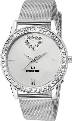 Marco DIAMOND MR-LR 7001 WHITE-CH Analog Watch  - For Women   Watches  (Marco)