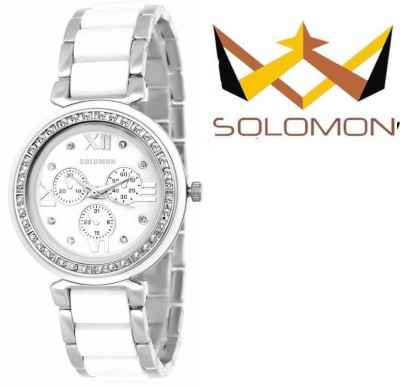 SOLOMON SOSILVERWHITEGIRL03 Watch  - For Women   Watches  (Solomon)