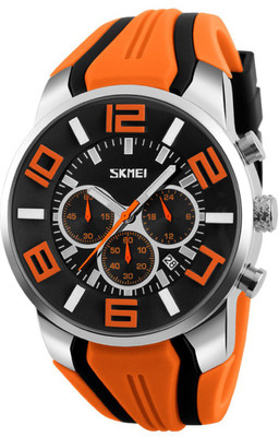 

Skmei Gmarks -8219-Orange Sports Hybrid Watch - For Men