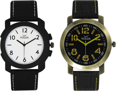 

Volga Branded Leather Quality Designer Dial Diwali Special Combo221 Designer Sport Looks WaterProof Mens Watch Watch - For Men