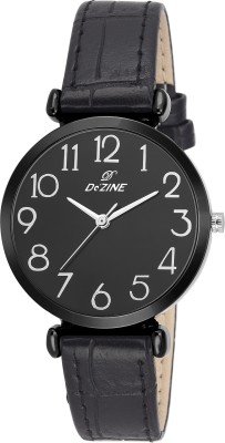 Dezine POSH-DZ-LR093-BLK-BLK Analog Watch  - For Girls   Watches  (Dezine)