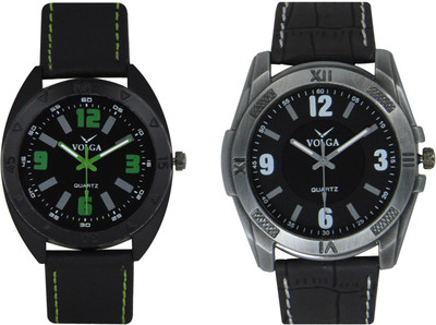

Volga Branded Leather Quality Designer Dial Diwali Special Combo357 Designer Sport Looks WaterProof Mens Watch Watch - For Men