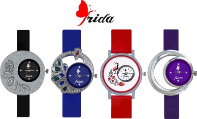 Frida Beautiful Designer Navratri Diwali Special Best offer12 Colorfull Analog Watch  - For Women   Watches  (Frida)