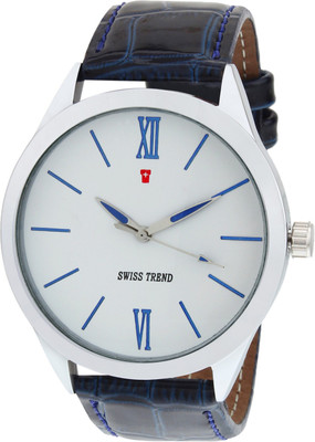 

Swiss Trend ST2001 Casual Blue Strap Watch - For Men