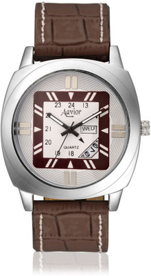 

Aavior Fashion White AA.192 Day and Date Watch - For Men