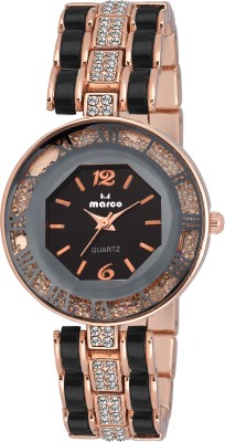 Marco JEWEL MR-LR 247 BLK-GLD Analog Watch  - For Women   Watches  (Marco)