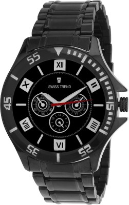 Swiss Trend ST2025 Black Bezel Robust Watch  - For Men   Watches  (Swiss Trend)