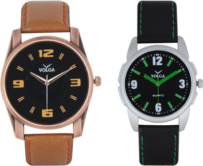 

Volga Branded Leather Quality Designer Dial Diwali Special Combo439 Designer Sport Looks WaterProof Mens Watch Watch - For Men