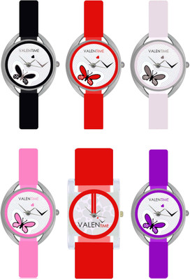 Valentime W07-1-2-3-4-5-9 New Designer Fancy Fashion Collection Girls Analog Watch  - For Women   Watches  (Valentime)