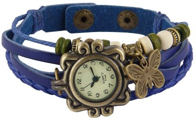 Design Culture dgcVINTAGE-Blue Vintage butterfly Analog Watch  - For Girls   Watches  (Design Culture)