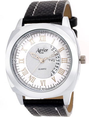 

Aavior Fashion White AA.194 Day and Date Watch - For Men