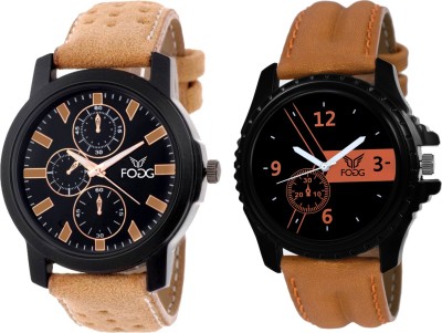 FOGG Elegant Combo of 2 Watches 5047-BR Modish Analog Watch  - For Men   Watches  (FOGG)
