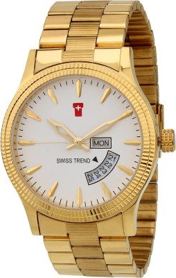 Swiss Trend ST2070 Golden Watch  - For Men   Watches  (Swiss Trend)
