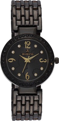 Aveiro AV230BLKGLD Analog Watch  - For Women   Watches  (Aveiro)