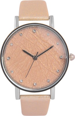 3wish Beige Dial Leather Strap Watch  - For Women   Watches  (3wish)
