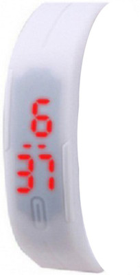 

Kissu Led Band Watch Combo of 2 White And White Watch - For Couple