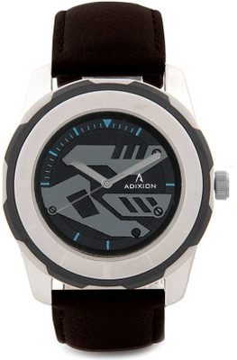 

ADIXION 3099SL14 New Stainless Steel watch with Genuine Leather Strep. Watch - For Men
