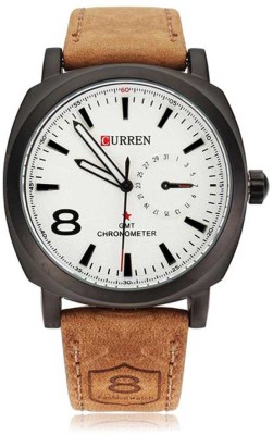 Curren SR Prsnl 8 White Analog Watch  - For Boys   Watches  (Curren)