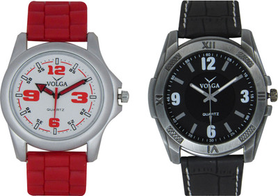 

Volga Branded Leather Quality Designer Dial Diwali Special Combo96 Designer Sport Looks WaterProof Mens Watch Watch - For Men