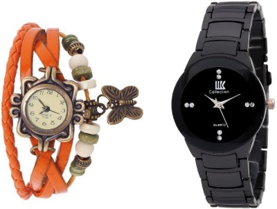 IIK Collection Orange-Black-27 Analog Watch  - For Women   Watches  (IIK Collection)