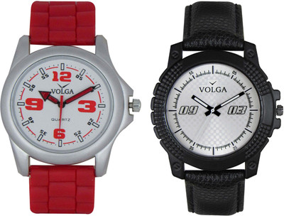 

Volga Branded Leather Quality Designer Dial Diwali Special Combo100 Designer Sport Looks WaterProof Mens Watch Watch - For Men