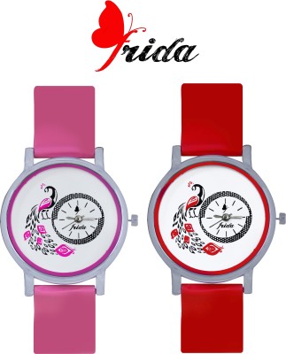 Frida New�Latest Fashion Fancy Beautiful Best Selling Qulity Multi Color looks Offer Deal Sasta Chepest Collection Designer Wrist58 Analog Watch  - For Women   Watches  (Frida)