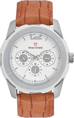 Swiss Grand N_SG-8000_White Analog Watch  - For Men   Watches  (Swiss Grand)