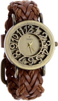 Times TIMES-500 Classic Vintage Hollow Wooven Leather Watch Analog Watch  - For Women   Watches  (Times)
