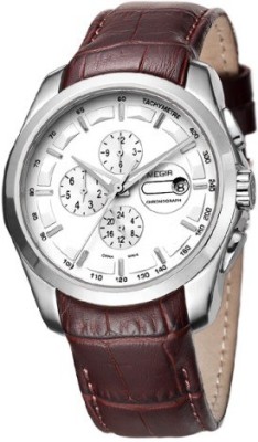 Megir Gmarks-5003-White dial Executive Analog Watch  - For Men   Watches  (Megir)