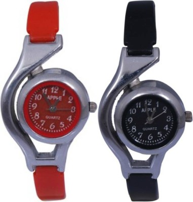 RIDASU Ri Red & Black Analog Watch Watch  - For Girls   Watches  (RIDASU)