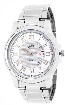 

Aavior Fashion White AA.205 Day and Date Watch - For Men
