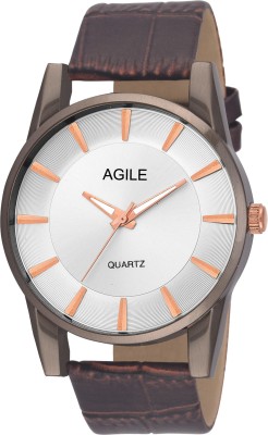 Agile AGM108 Classique Brass slim case Analog Watch  - For Men   Watches  (Agile)