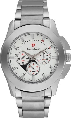 Swiss Grand N_SG-0800_White Analog Watch  - For Men   Watches  (Swiss Grand)
