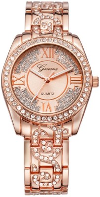 Geneva Platinum Big Size Studded GP-274 Analog Watch  - For Women   Watches  (Geneva Platinum)