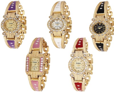 Torek Luxury Combo of 5 Analog Watch  - For Women   Watches  (Torek)