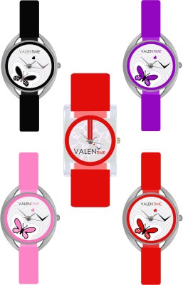 Valentime W07-1-2-3-4-9 New Designer Fancy Fashion Collection Girls Analog Watch  - For Women   Watches  (Valentime)