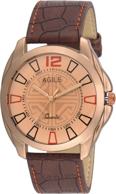 Agile AGM106 Classique Brass Slim Case Analog Watch  - For Men   Watches  (Agile)