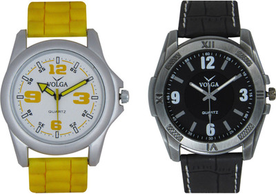 

Volga Branded Leather Quality Designer Dial Diwali Special Combo129 Designer Sport Looks WaterProof Mens Watch Watch - For Men